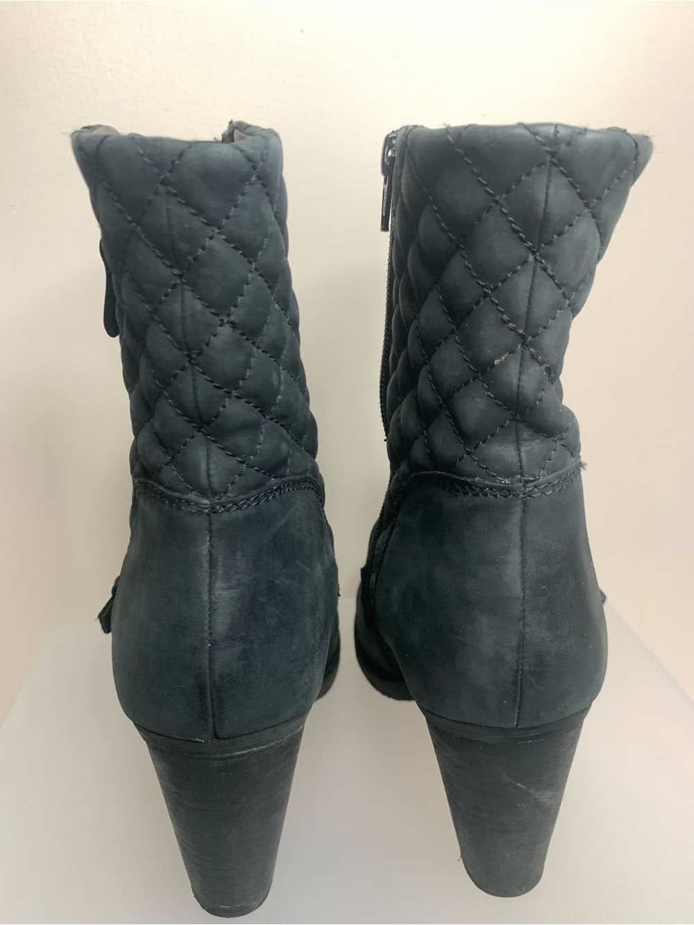 Blondo Nina Waterproof Leather Boot Quilted Heeled 9 - Picture 12 of 14